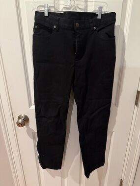 Ralph Lauren Black Zip-Front Lauren Jeans Co. Pants